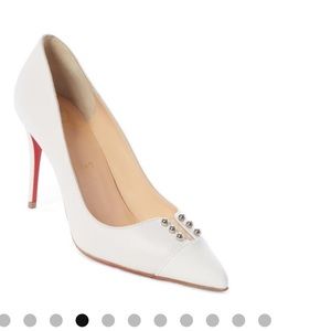 Christian Louboutin Silver Snow White Predupump